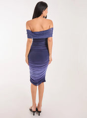 Ombre Bardot Midi Dress