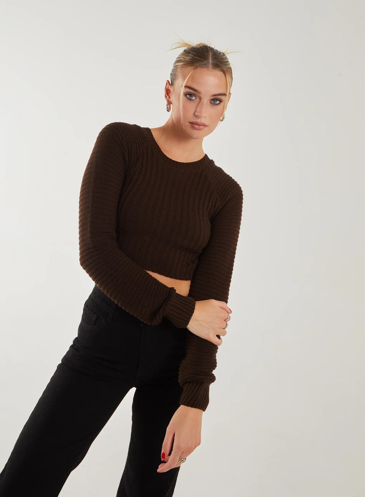 Cropped Knit Jumper
