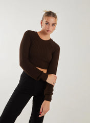 Cropped Knit Jumper