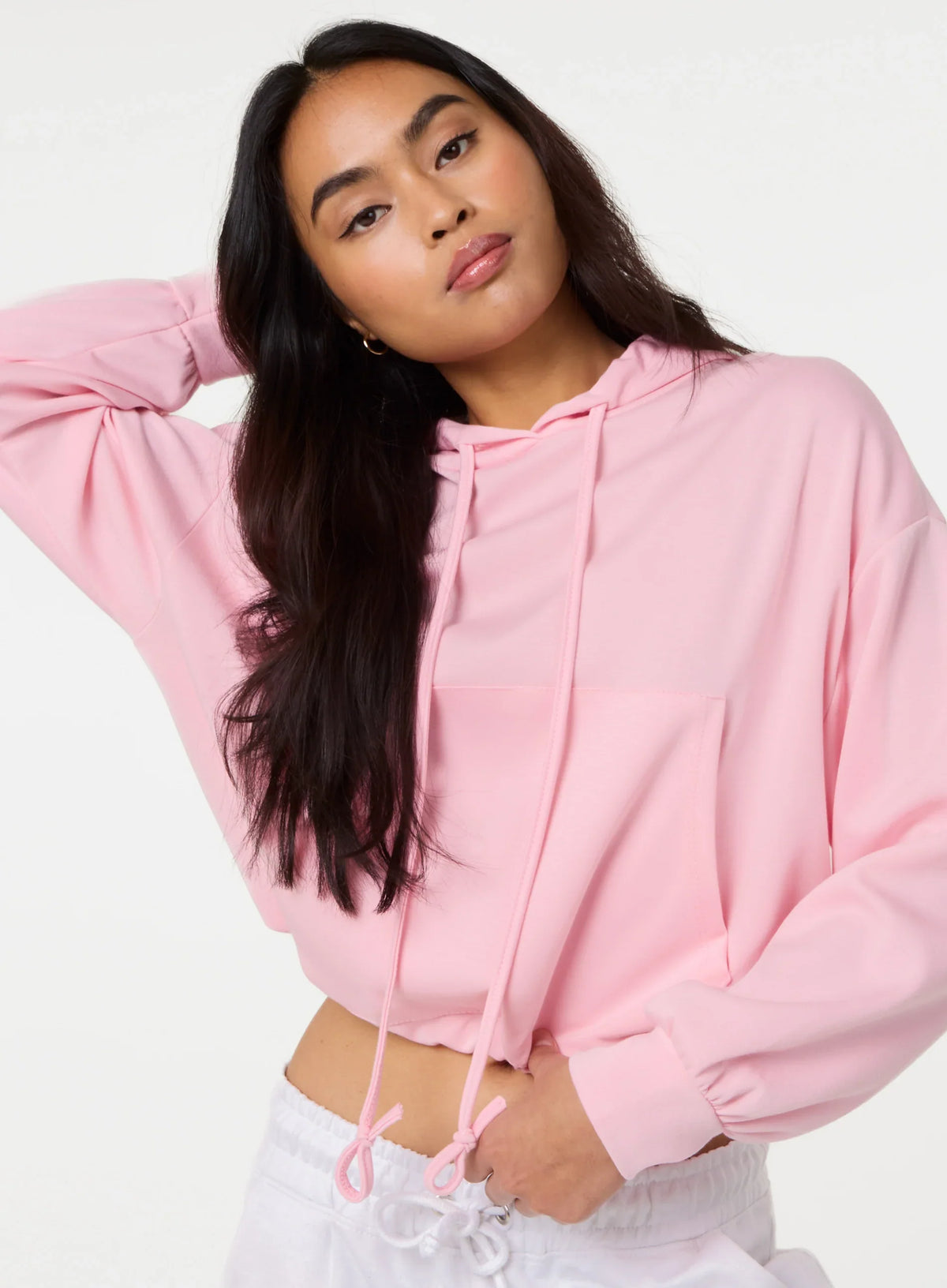 Drawstring Puffball Hoodie