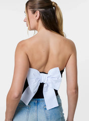 Bandeau Bow Back Top