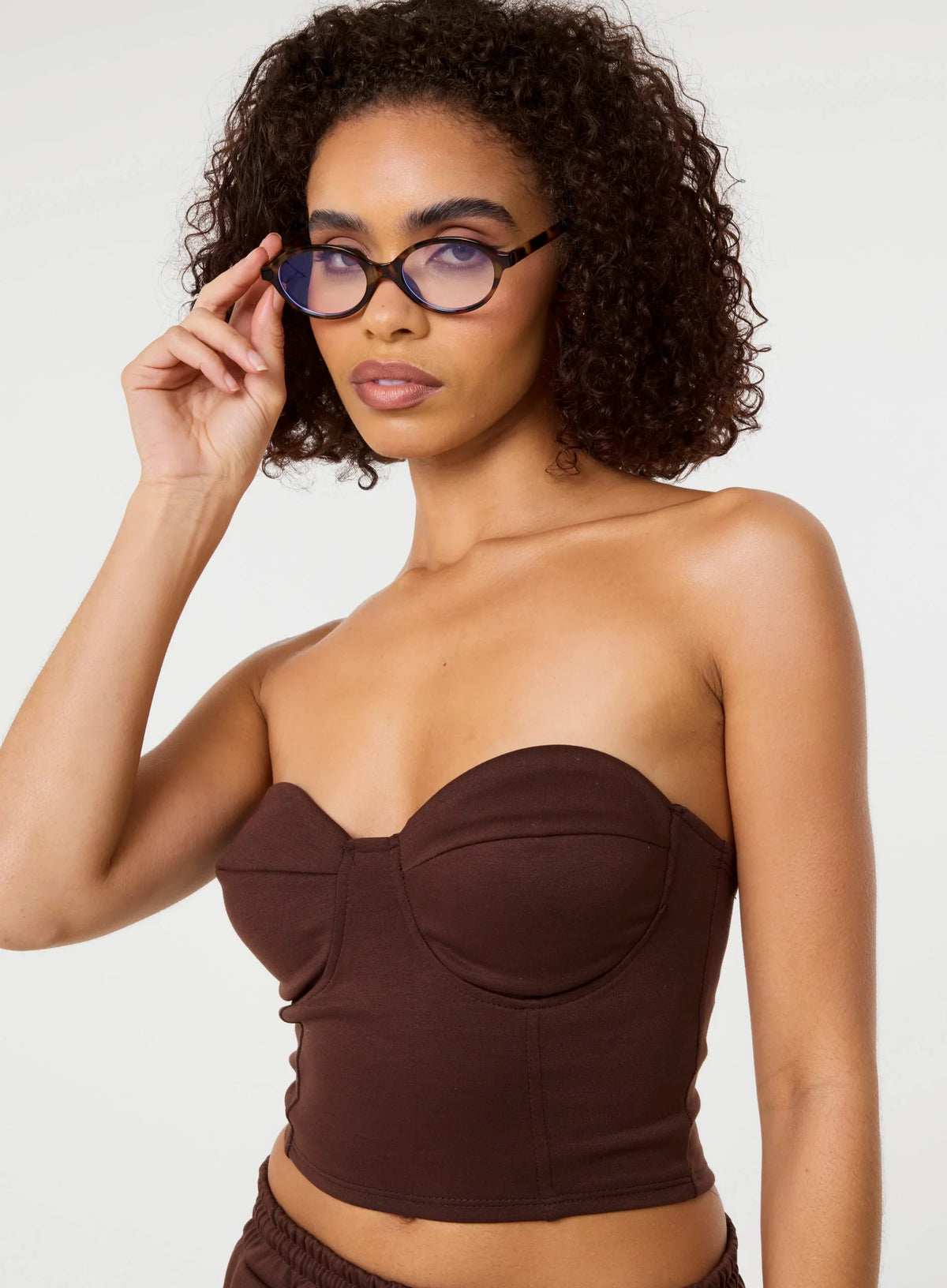 Bustier Jersey Zip Back