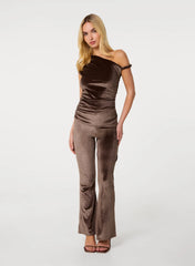 Velvet Flare Trousers