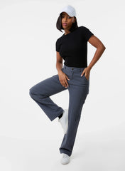 Straight Leg Multi Pockets Cargo Trousers