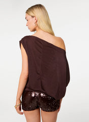 Off Shoulder Slinky Band Top