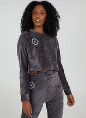 Pink Vanilla Long Sleeve Cropped Jumper