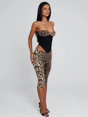 EIRA CAPRI PANT LEOPARD SEQUIN