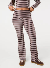 Stripe Turnover Trousers