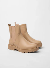 Elastic Side Ankle Boots