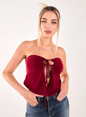 Keyhole Butterfly Bandeau Top