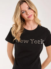 New York Diamante T- Shirt