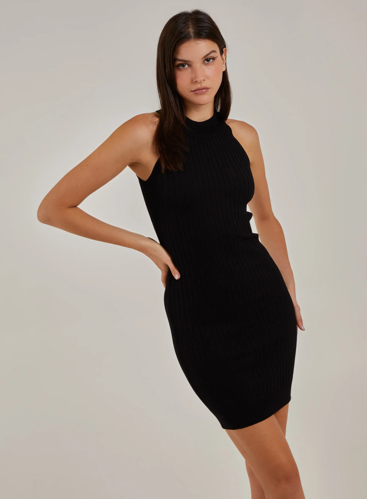 Rib Bodycon Midi Dress