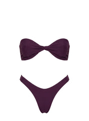 Tamrali Bandeau Bikini Top Purple