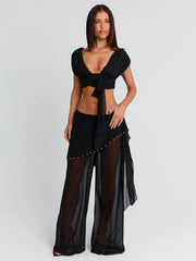 HAILLIE TOP BLACK