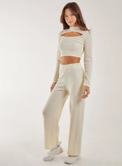 Soft Brushed Rib Flares
