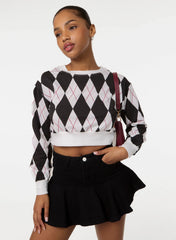 Long Sleeve Diamond Top
