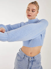 High Neck Knitted Jumper