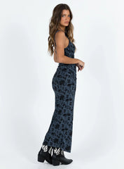 Cotter Maxi Dress Blue Floral