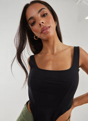 Square Neck Corset Top