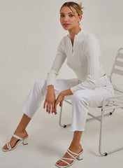 High Neck Zip Jumper