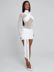 OLYRA MINI DRESS WHITE