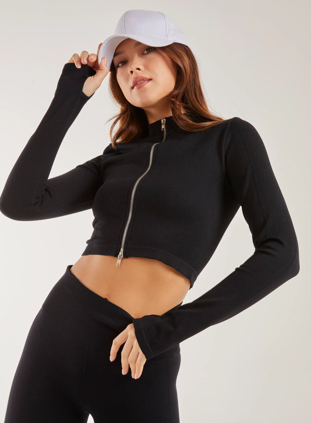 Active Rib Double  Zip Top