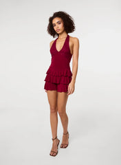 Lace Ruffle Playsuit