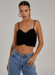 Lace Up Corset Crop Top