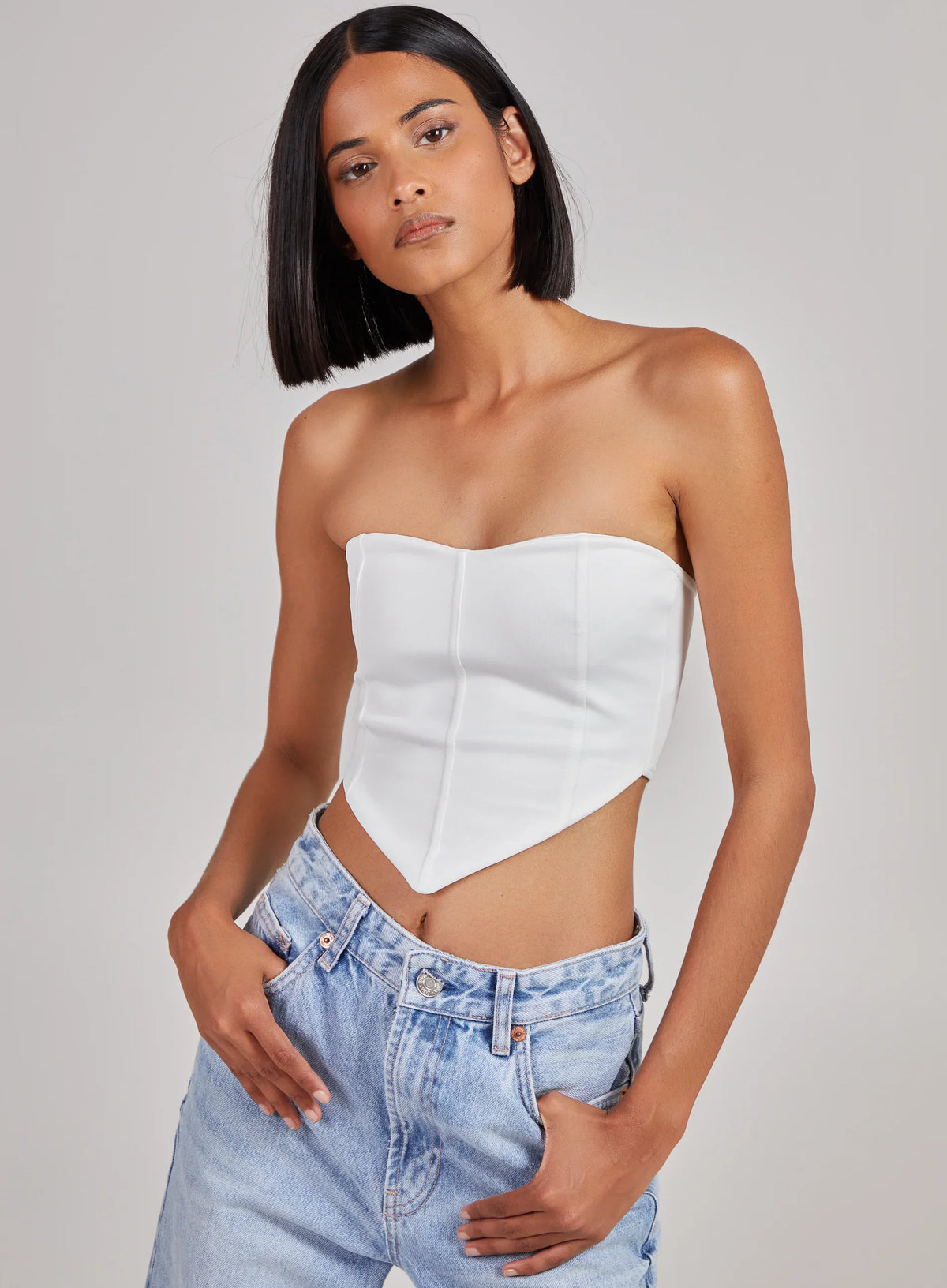 Seam Detail Corset Top