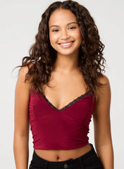 Lace Trim Cami Top