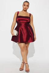 Kira Taffeta A Line Mini Dress