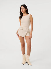 Utility Playsuit With Pockets