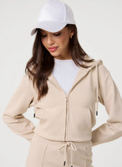 Zip Up Cropped Hoodie