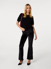 Velvet Flare Trousers