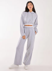Contrast Waist Band Wide Joggers