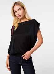 Off Shoulder Slinky Band Top