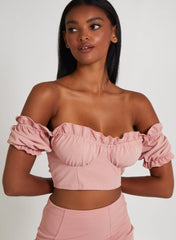 Frill Detail Milkmaid Top