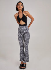Sleeveless Slinky Cut Out Bodysuit