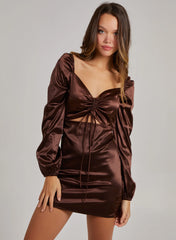 Tie Front Bodycon Dress