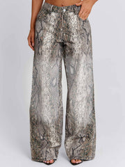 ZERIAH PANTS SNAKE PRINT
