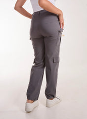 Pocket Detail Wide Leg Cargo Pants