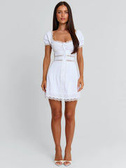 NADIENE MINI DRESS WHITE