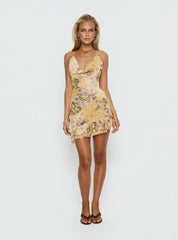 Daisybelle Halter Mini Dress Multi