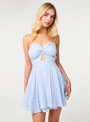 Knot Front Bandeau Playsuit