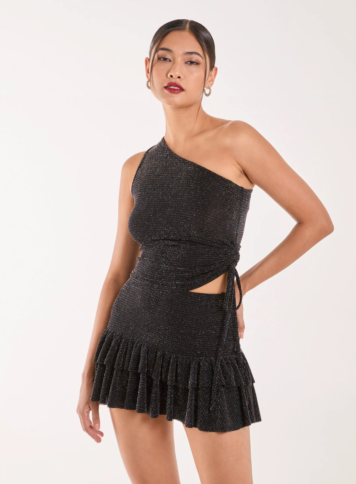 One Shoulder Ruched Top
