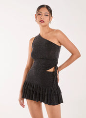 One Shoulder Ruched Top