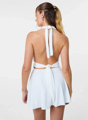 Slinky Halter Mini Dress