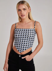 Geometric Print Cami Top