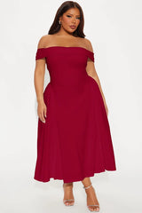 Yara Off Shoulder Midi Dress