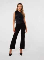 Twist Shoulder Disco Top